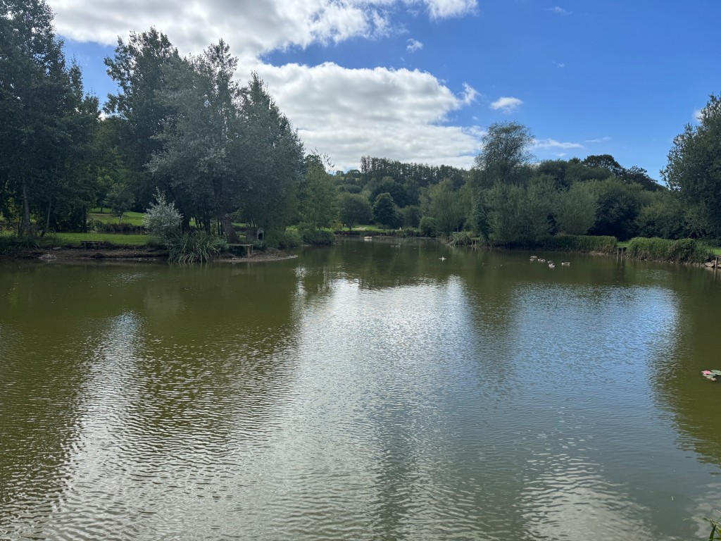 Lot: 71 - FREEHOLD TEN ACRE SITE WITH LAKES AND LODGES - Main lake - view 3